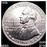 1928 Hawaiian Half Dollar GEM BU