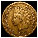 1869 Indian Head Cent LIGHTLY CIRCULATED