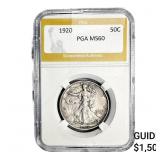 1920 Walking Liberty Half Dollar PGA MS60