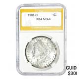1901-O Morgan Silver Dollar PGA MS64