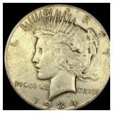 1934 Silver Peace Dollar LIGHTLY CIRCULATED