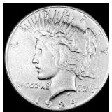 1924 Silver Peace Dollar CHOICE AU