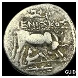 260-167/98 BC Illyria Silver Drachm NEARLY UNCIRCU