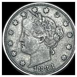 1883 Liberty Head Nickel (No Cents) LIGHTLY CIRCUL