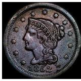 1852 Braided Hair Large Cent NEARLY  UNCIRCULATED