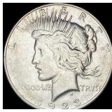 1923 Silver Peace Dollar CLOSELY UNCIRCULATED