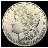 1883-S Silver Morgan Dollar CHOICE AU