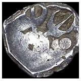 India 500-400 BC Silver 1/8th Taxila NEARLY UNCIR