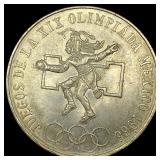 1968 Mexico Silver 25 Pesos UNCIRCULATED