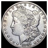 1891-CC Silver Morgan Dollar NEARLY  UNCIRCULATED