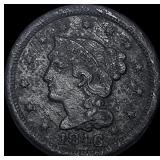 1846 Braided Hair Large Cent HIGH GRADE