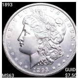 1893 Morgan Silver Dollar CHOICE BU