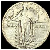 1930 Standing Liberty Silver Quarter NEARLY  UNCI