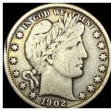1902 Barber Half Dollar LIGHTLY CIRCULATED