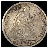1873 Arrows Seated Liberty Dime LIGHTLY  CIRCULAT