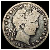 1897-O Silver Barber Half Dollar LIGHTLY  CIRCULA