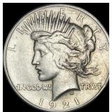 1921 Silver Peace Dollar CLOSELY UNCIRCULATED
