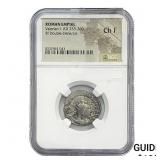 Roman Valerian I, AD 253-260 BI Dbl-Denarius NGC