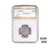 1916-D Barber Quarter PGA MS63