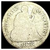 1878-CC Silver Dime NICELY CIRCULATED