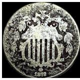 1872 Shield Nickel NICELY CIRCULATED