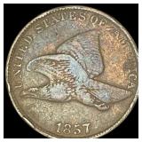 1857 Flying Eagle Cent NEARLY UNCIRCULATED