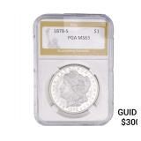 1878-S Morgan Silver Dollar PGA MS63