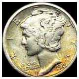 1921-D Silver Mercury Dime NEARLY  UNCIRCULATED