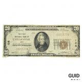 1929 $20 First National Bank Of Chillicothe OH