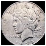 1935 Silver Peace Dollar NEARLY UNCIRCULATED