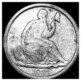 1837 Seated Liberty Half Dime NICELY  CIRCULATED