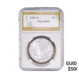 1901-O Morgan Silver Dollar PGA MS65