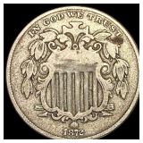 1872 Shield Nickel NICELY CIRCULATED
