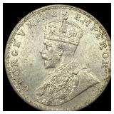 1919 British-India Silver Rupee UNCIRCULATED