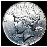 1927 Silver Peace Dollar CLOSELY UNCIRCULATED