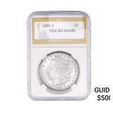 1891-S Morgan Silver Dollar PGA MS Details