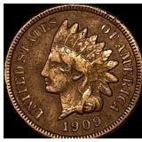 1909-S Indian Head Cent NICELY CIRCULATED