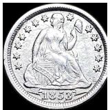 1853 Arrows Seated Liberty Dime CLOSELY  UNCIRCUL
