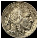 1928-D Buffalo Nickel NEARLY UNCIRCULATED