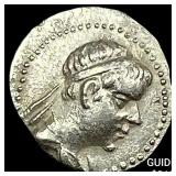 Bactria Eukratides I 170-145 BC Silver Obol CHOIC