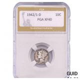 1942/1-D Mercury Silver Dime PGA XF40