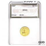 1927 $2.50 Gold Quarter Eagle NGS MS65