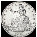 1877-S Silver Trade Dollar NEARLY  UNCIRCULATED