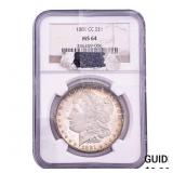 1881-CC Morgan Silver Dollar NGC MS64