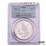1884-CC Morgan Silver Dollar PCGS MS63