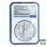 2011 Silver Eagle NGC MS69 25th Anniversary