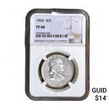1960 Franklin Half Dollar NGC PF68