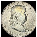 1949-D Silver Half Dollar Franklin UNCIRCULATED