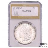 1889-S Morgan Silver Dollar PGA MS66
