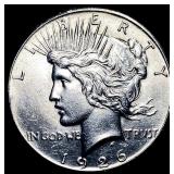 1926 Silver Peace Dollar CHOICE AU